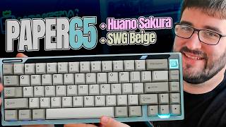 Look RETRO y sonido MODERNO ⌨ Paper65 con Huano Sakura y SWG Beige