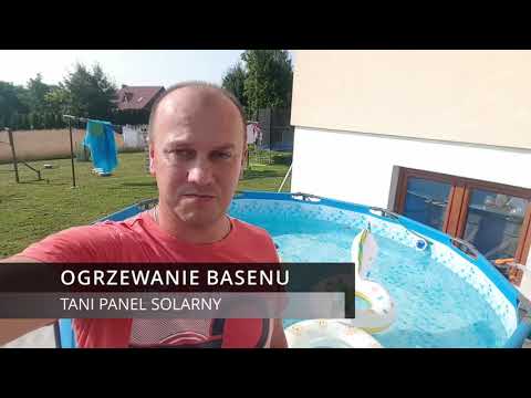 Ogrzewanie basenu, tani panel solarny.