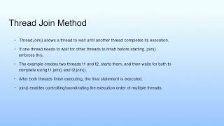 Thread Join Method | Lecture 28: Multithreading-II