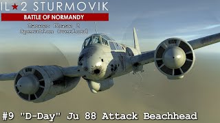 D-Day Ju 88 C-6 Attack Juno Beachhead | Skip Bomb | Career Mode | IL2 Great Battles Normandy #9 screenshot 3