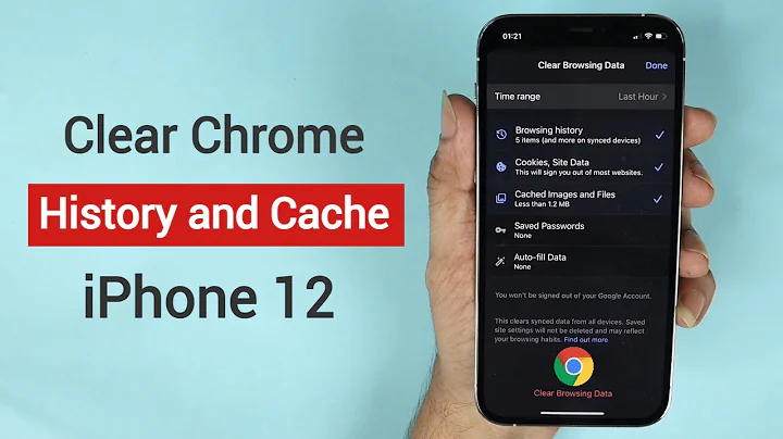How to Clear Chrome History, Cache and Cookies on iPhone 12