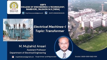 Electrical Machines I Lecture 23 (All Day Efficiency of 3 phase Distribution Transformer)