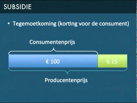 BTW, accijns en subsidie