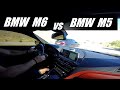 Зарубились два "Баварца" .  BMW M6  vs  BMW M5 .