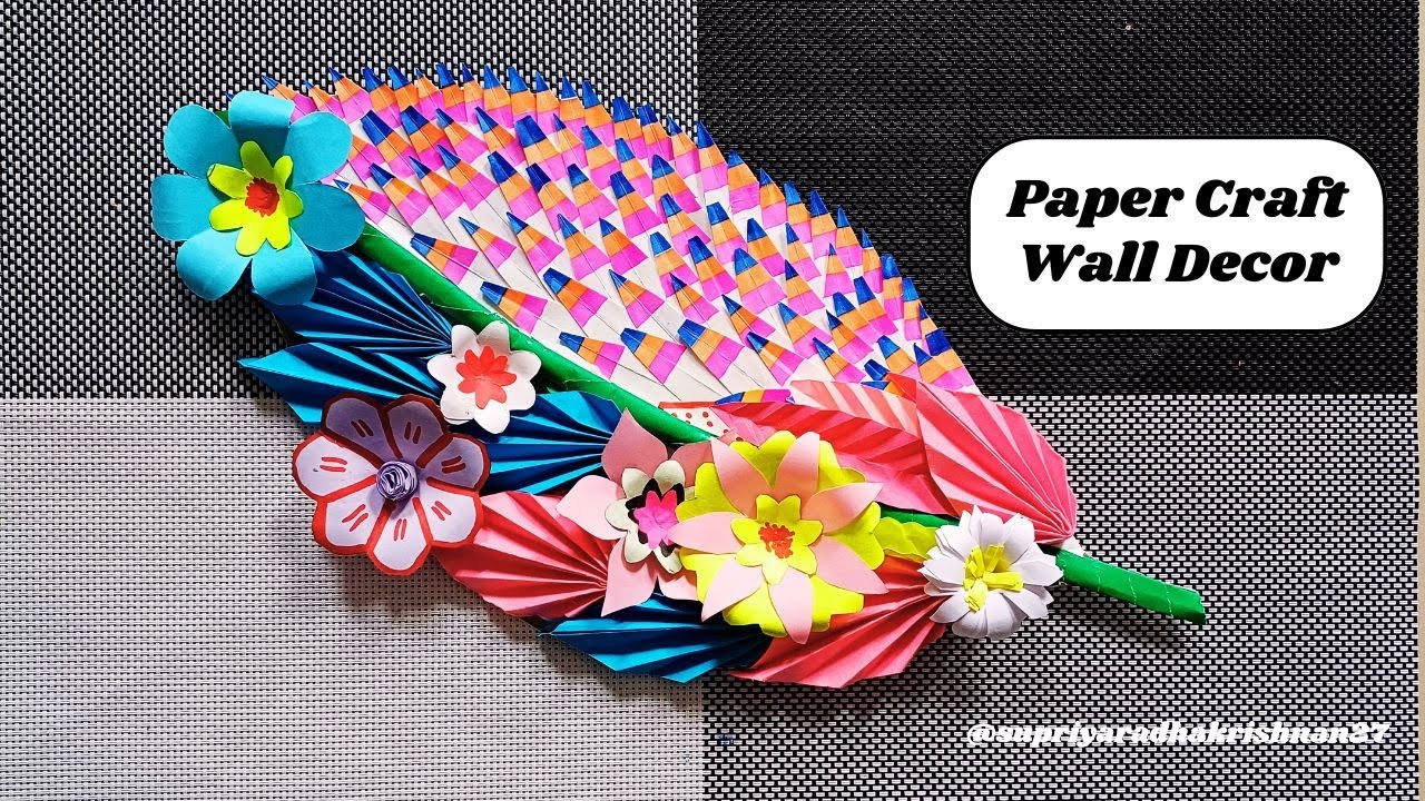 Beautiful Paper Leaf Decor | DIY Leaf Craft | Paper Leaf & Flower Making made easy 