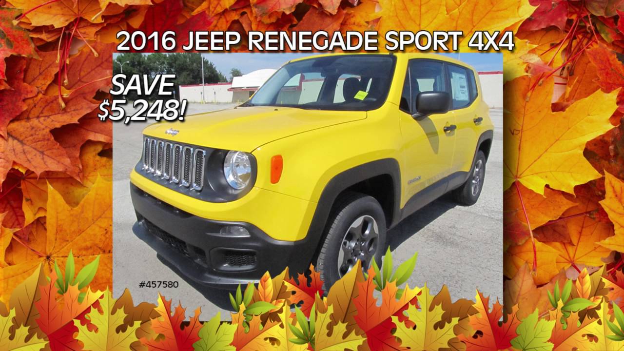 Car City Motors Chrysler Fall Sales Event Jeep Renegade YouTube