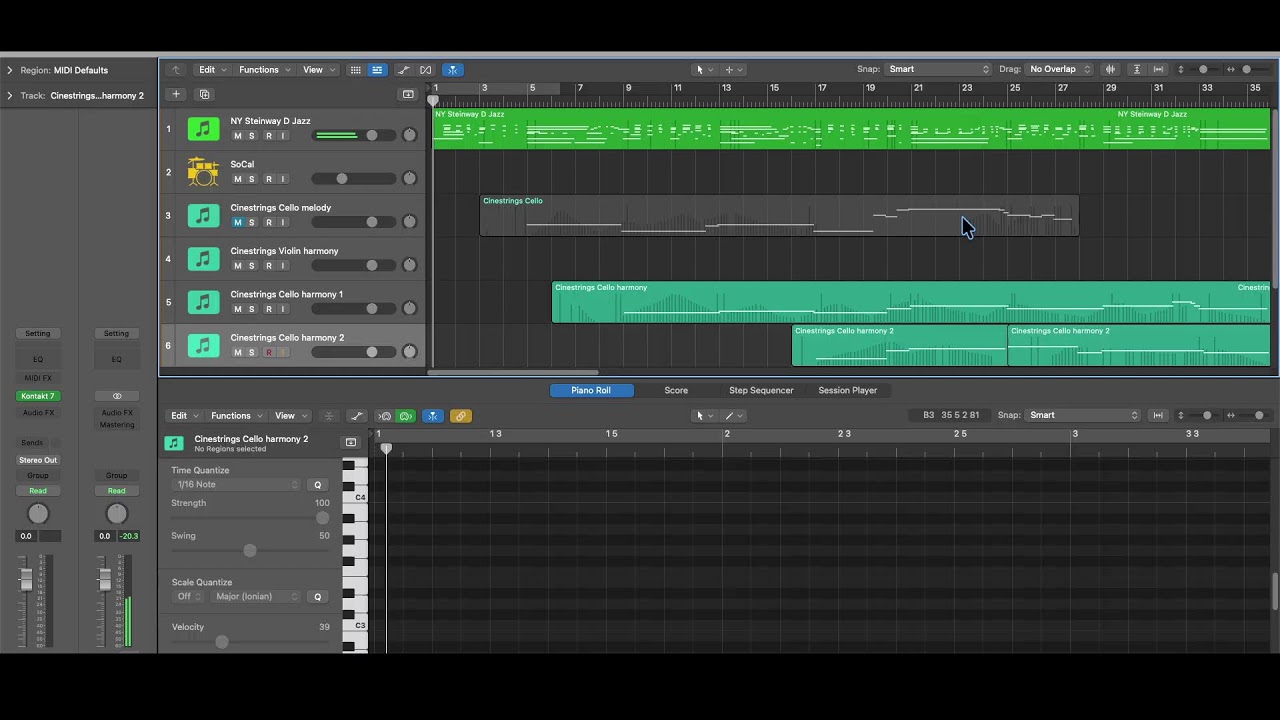 Composing Live "A Morning Walk"