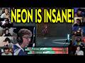 Valorant Streamers React To LEV Neon CRAZY OP 4k Against FURIA In VCT