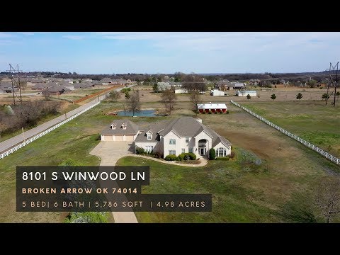 8101 S Winwood Ln, Broken Arrow, OK home video tour