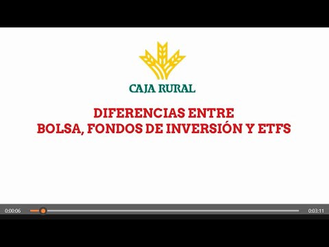 DIFERENCIAS ENTRE INVERTIR EN BOLSA, FONDOS DE INVERSION Y ETFS