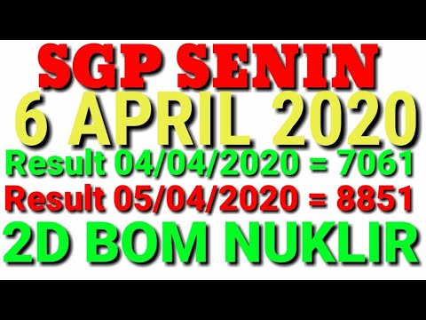 Prediksi Sgp Senin 6 April 2020 Jp Jp Jp Mantap Youtube