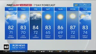 First Alert Weather: Stray showers on Wednesday