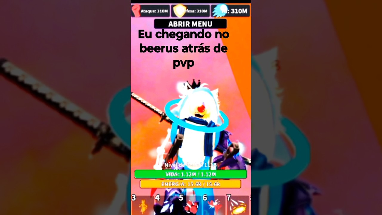 chegando no beerus atrás de PvP 