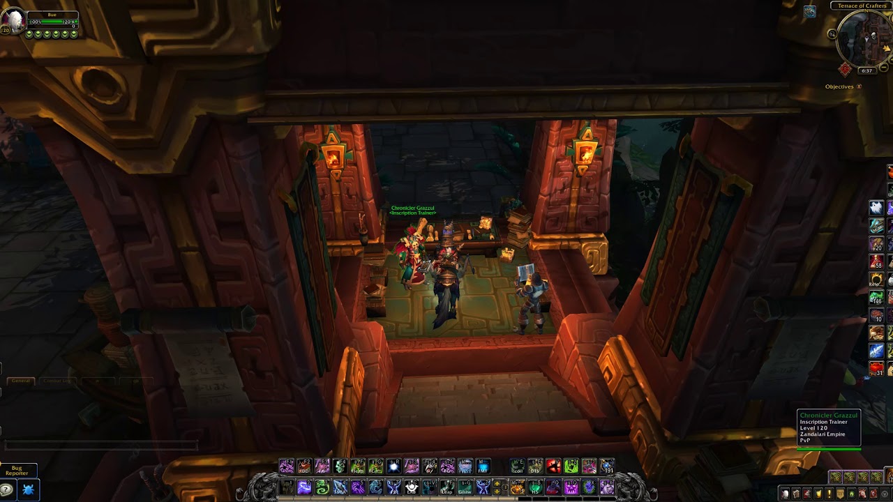 WoW BFA Inscription Trainer Location (Horde) YouTube