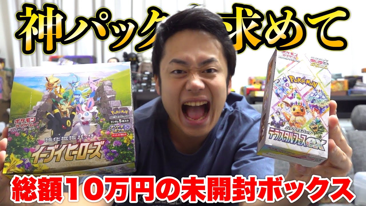 ポケカ】神パックとブラッキーVMAXを求めて絶版ボックスをあけるぞ