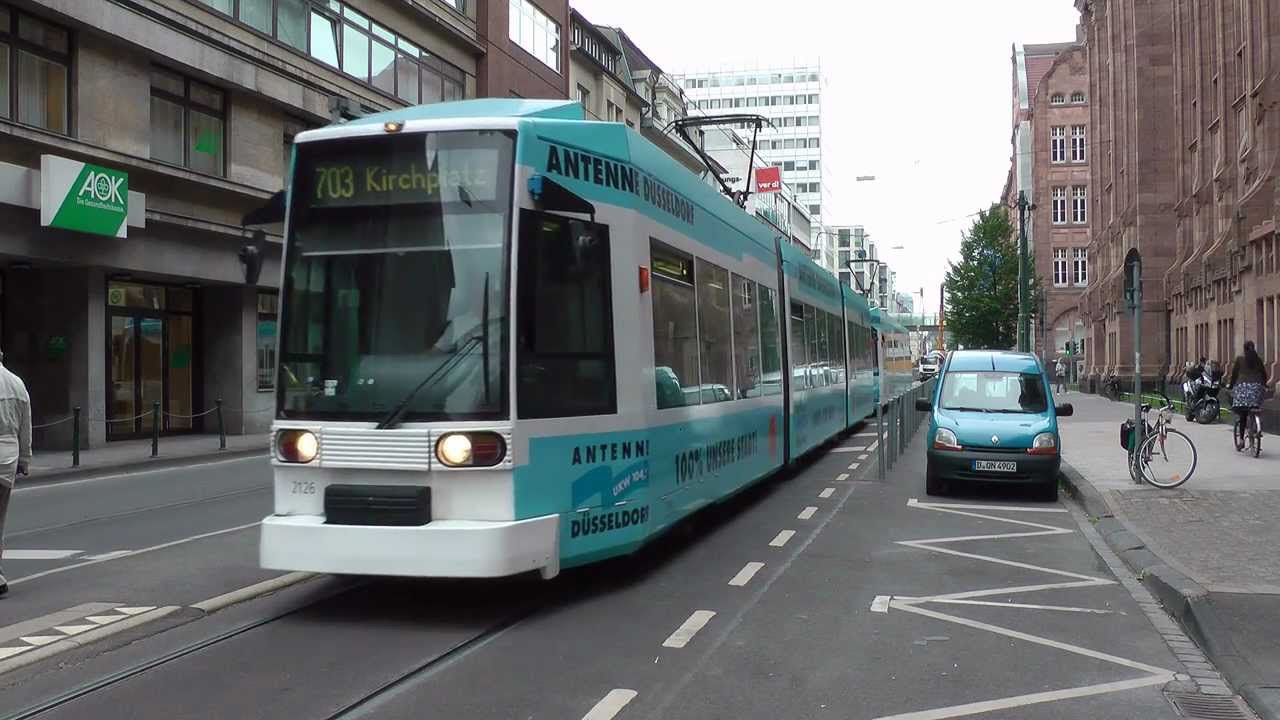 Straßenbahn Düsseldorf - Die Strecke Jan-Wellem-Platz - Graf-Adolf-Platz XXL (2012) (HD)