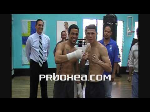 Pre-Pesaje de Wilfredo Vzquez,Jr y Romn "Rocky" Martnez en Bayamn