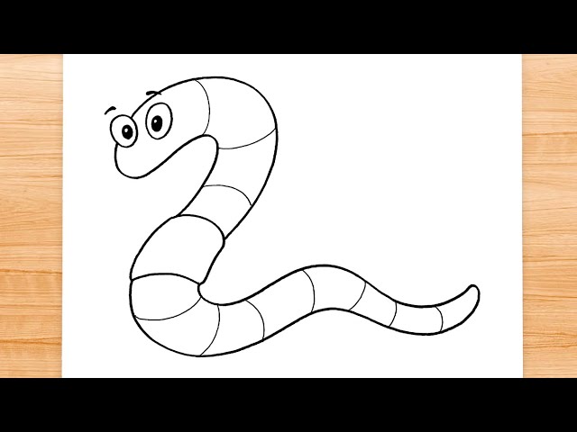 How to draw Earthworm 