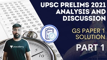 UPSC Prelims 2021 Analysis and Discussion | GS Paper 1 Solution | Part-1