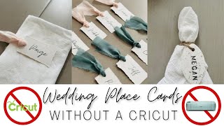 diy cute wedding place cards without using a cricut! | wedding diy