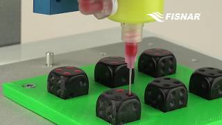 Small Dot Filling with VD510 Diaphragm Valve - Fisnar