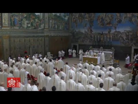 Pater Noster Our Father Sung In Latin During The First Holy Mass Of His Holiness Pope Leo XIV 