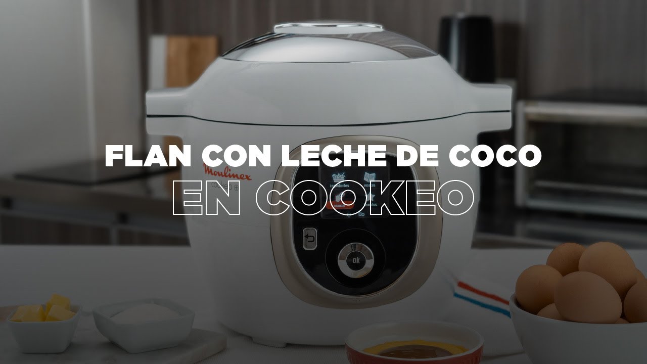 Flan con leche de coco en Cookeo