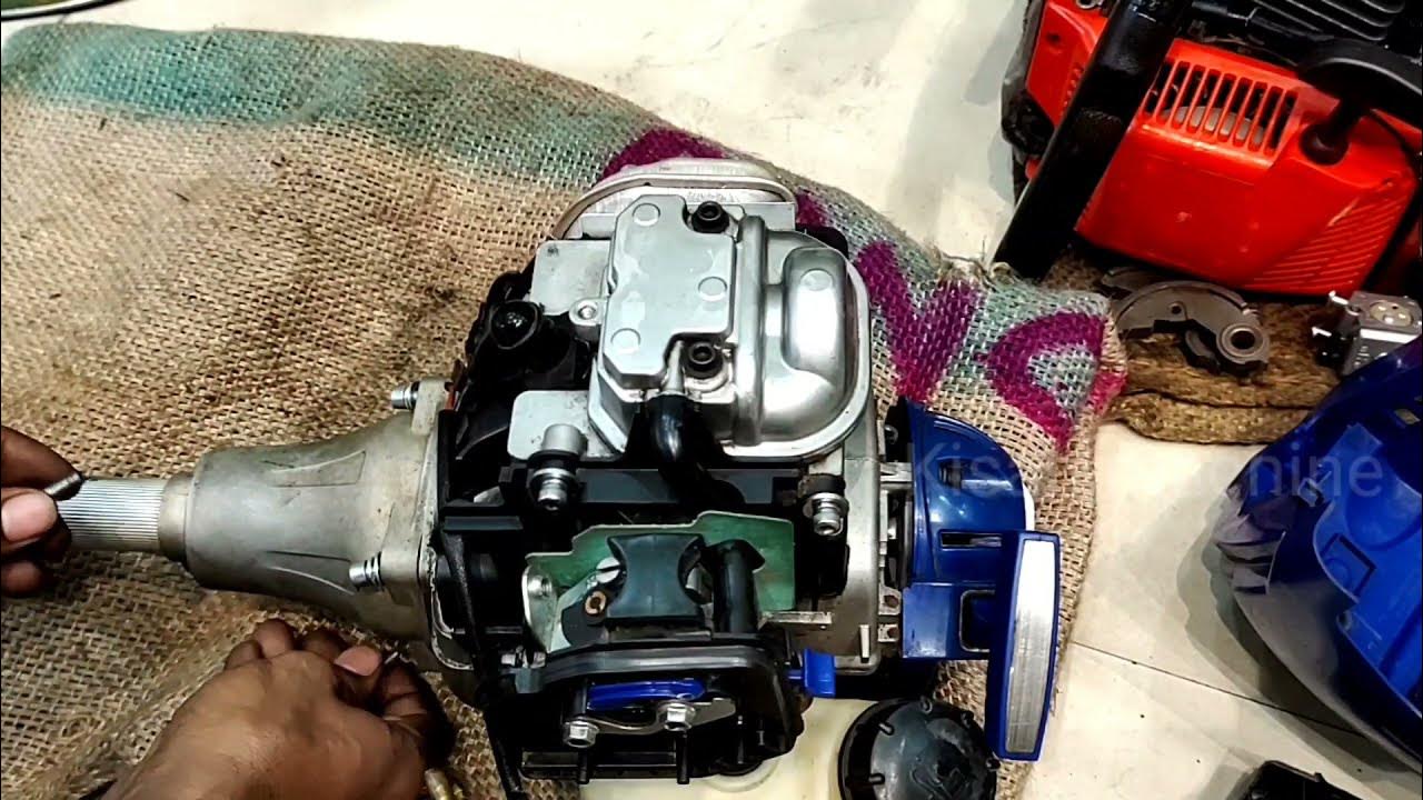 4 Stroke Brush Cutter Starring Problem How To Repair Brush Cutter YouTube