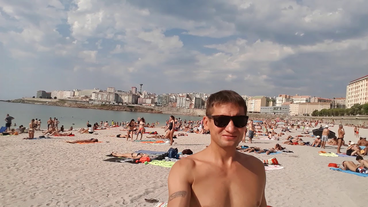 A Coruna. Playa del Orzan