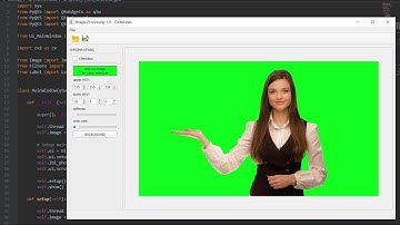 Remove green backgound (chroma key) | Python | OpenCV | PyQT |