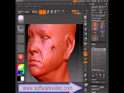 zbrush 3d layers