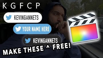 I Created Your Twitter Handle Animation For YOU in Final Cut Pro! [Project File & Tutorial]