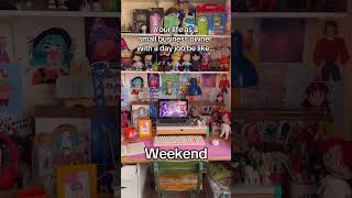 🥲#worklifebalance #studiolife #smallbusinessowner #toydesigner #artiststruggles #9to5life #shorts