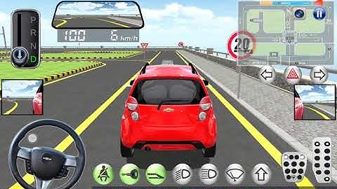 How to done Acceleration course in 3d driving class in course test