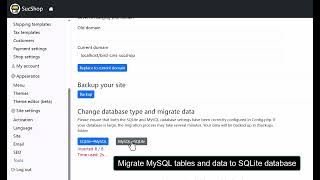 SucShop Database Migration Guide: One-Click Database Migration Between SQLite and MySQL