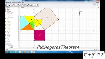Pythagoras Theorem Proof using Geogebra