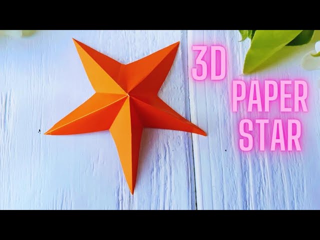 DIY Star Paper Fan tutorial - Craft My World