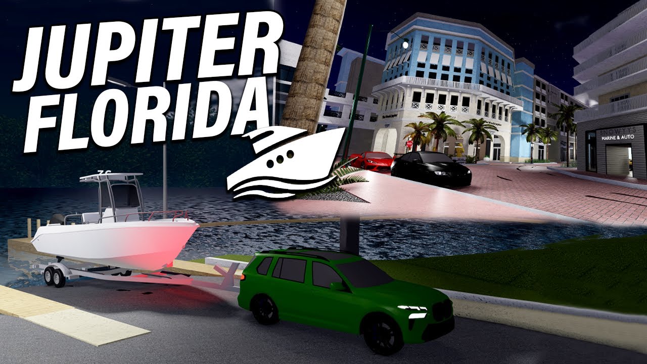 THIS GAME HAS WORKING BOATS & TRAILERS!!!! ROBLOX Jupiter Florida