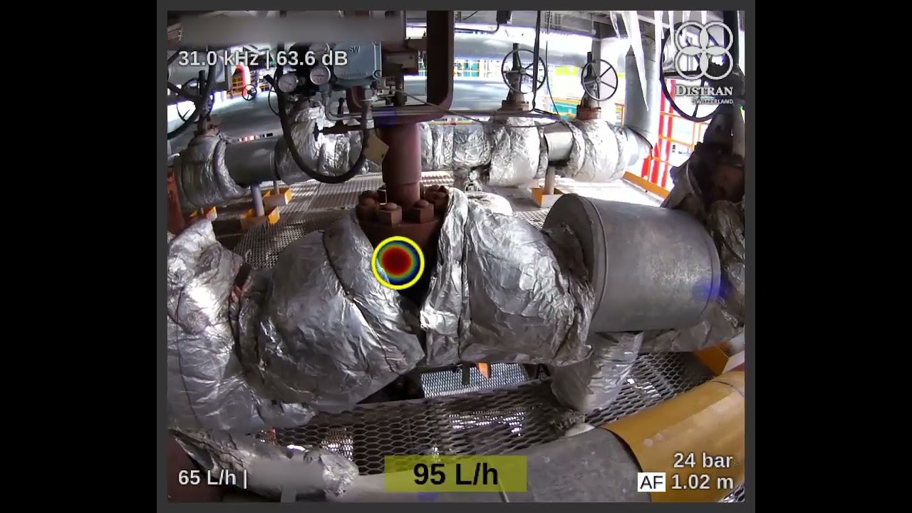 Hydrogen leak detected within a refinery, by Ultra Pro X