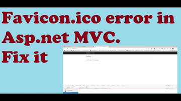 Favicon.ico error fix in Asp.net MVC