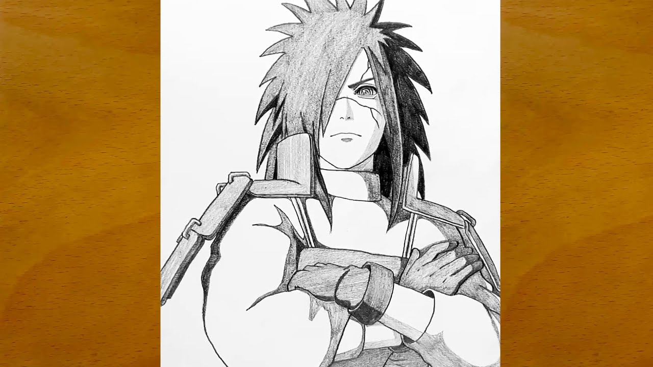 How to Draw Madara Uchiha Step by Step || Anime Sketch Showcase || Easy Drawing
