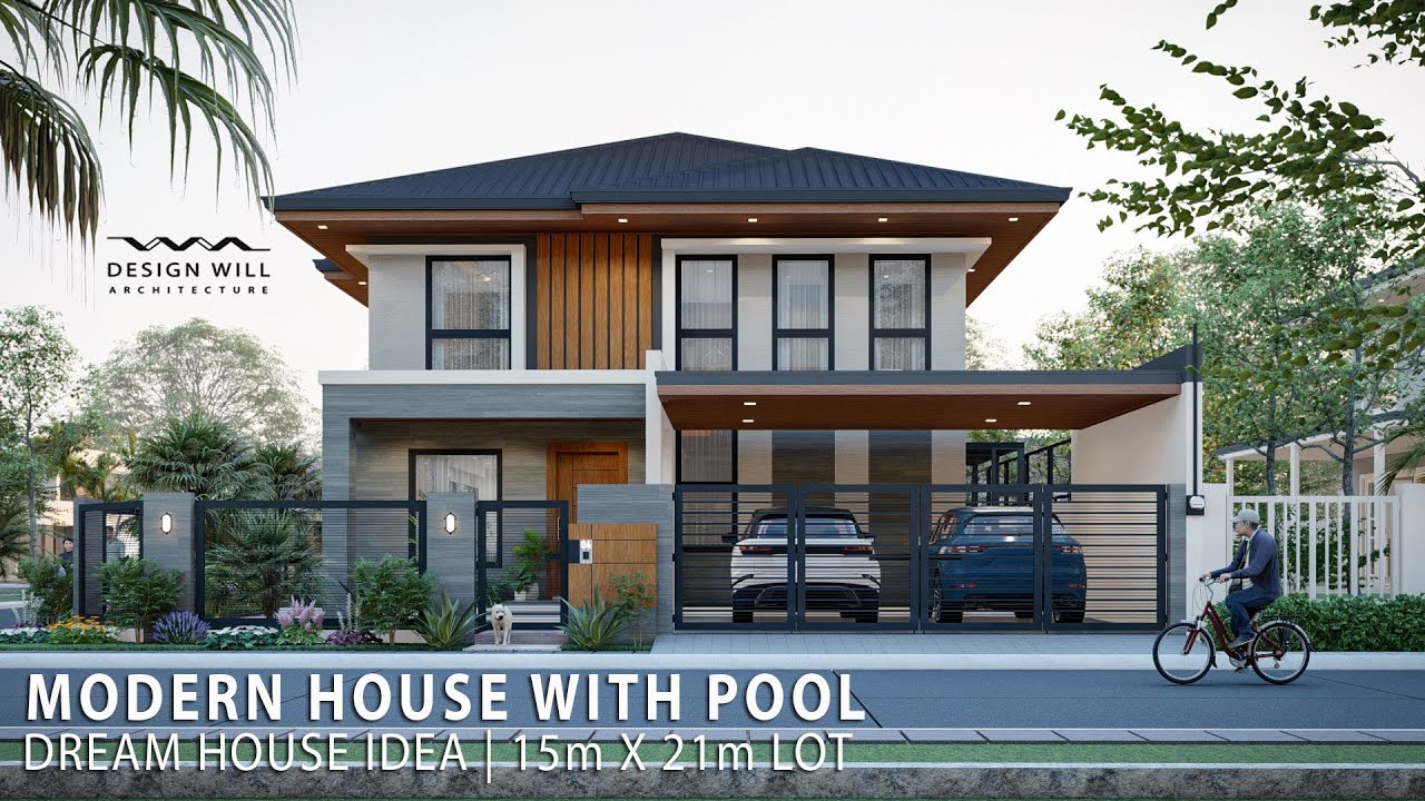 D06 Dream House Idea 15m X 21m Lot Modern House Design With Pool 