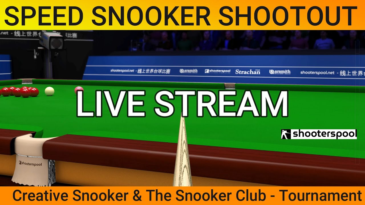 Speed Snooker Shootout Evening Tournament Live Stream POV Shooterspool 