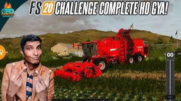 Farming Simulator 20 New Series gameplay #12 Challenge Pura Khalaas! | FS 20 Urdu Hindi