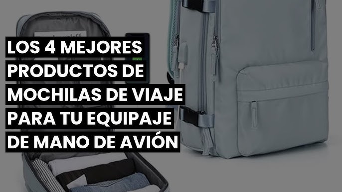 ECOHUB Ryanair Mochila Viaje Cabina Avion 40x20x25 Maletas de Viaje Bolsa  de Viaje Bolso del Ordenador Portátil Maleta de Mano Under Seat Eco PET