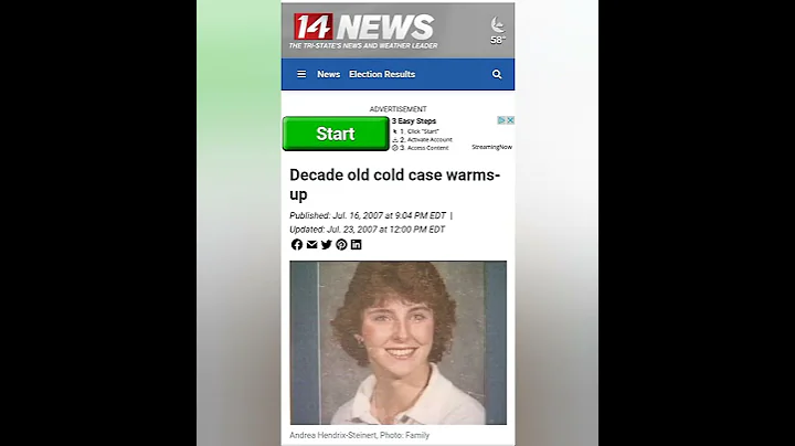 Andrea Steinert cold case. 1997 Indiana murder.