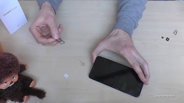 Huawei P Smart (2019): How to insert the microSD card. Installation of the micro SD