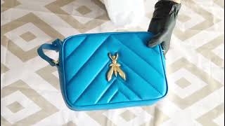 Unbox Patrizia Pepe Bag, Một Chiếc Túi Màu Xanh Đáng Yêu