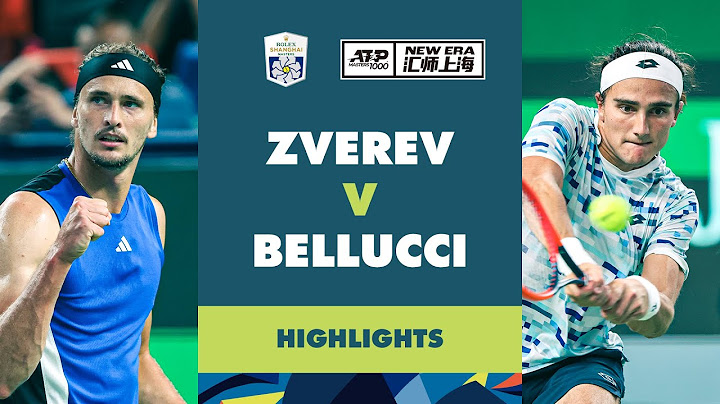 Alexander Zverev vs Mattia Bellucci Highlights | Rolex Shanghai Masters 2024