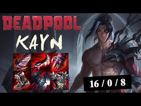 KAYN DEADPOOL KHÁT MÁU TRANG BỊ FULL ĐỎ LIÊN MINH HUYỀN THOẠI